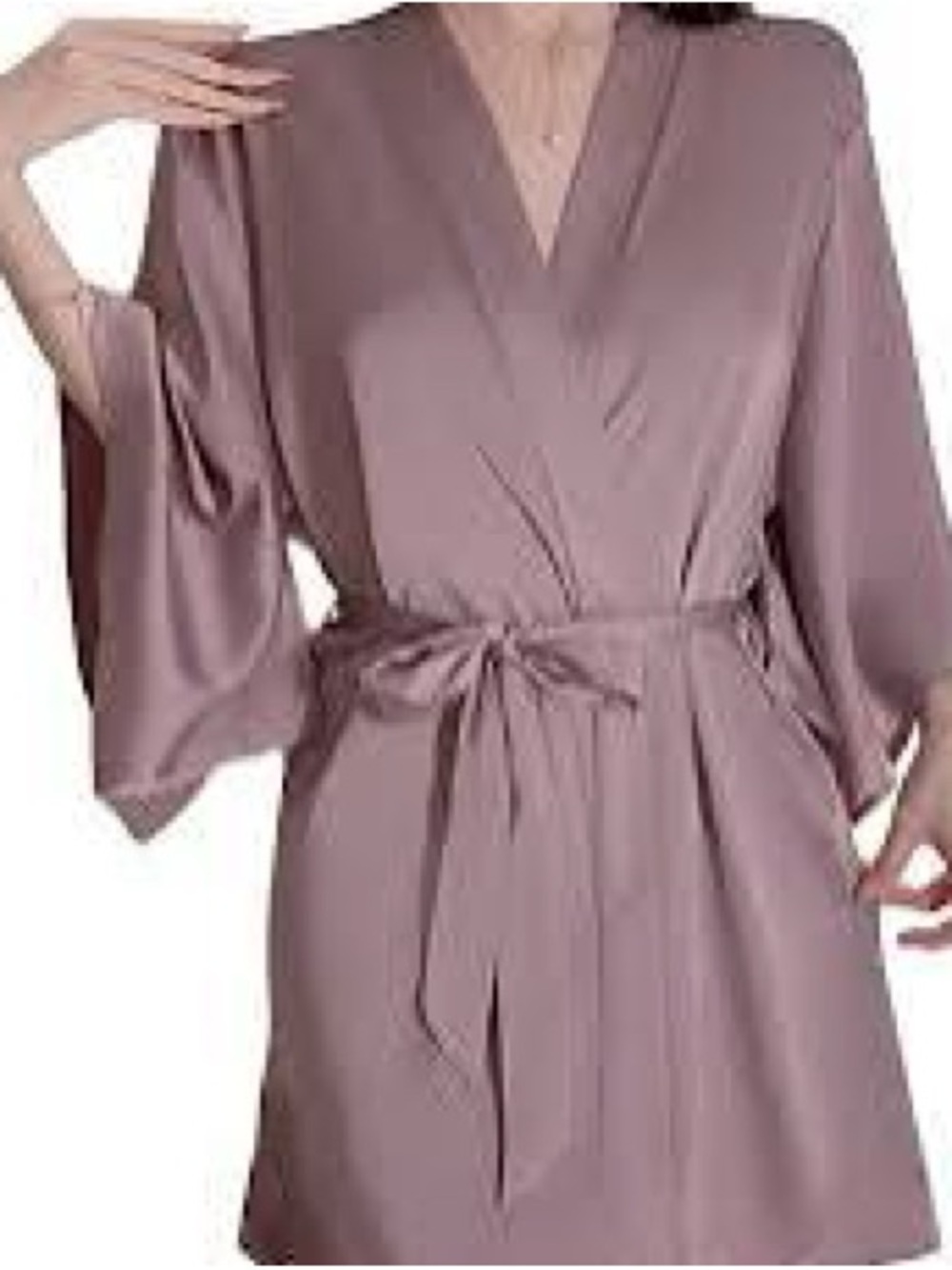Victoria's Secret Satin Kimono Robe in Mauve